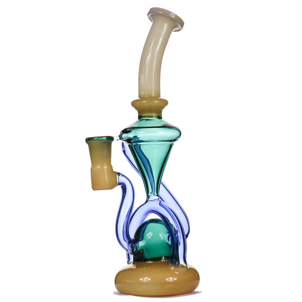 9" Deluxe Glass Dab Rigs [Bubbler] | Water Bong Pipes - V-Station Store