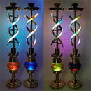 30" Large Glass Water Pipe Hookah-Narguile-Shisha W/ Lights (Golden Edition) - V-Station Store