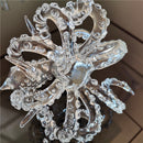 Octopus Glass Rigs Glass Bong Water Pipe Dab With 14.4mm Male Joint Handmade Craft Bubbler Heady Nail Cap Wholesaler