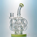 9" Deluxe Glass Dab Rigs [Tornado Vortex Design] | Water Bong Pipes - V-Station Store