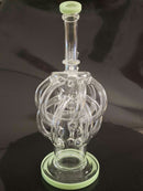 9" Deluxe Glass Dab Rigs [Tornado Vortex Design] | Water Bong Pipes - V-Station Store