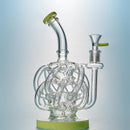 9" Deluxe Glass Dab Rigs [Tornado Vortex Design] | Water Bong Pipes - V-Station Store