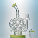9" Deluxe Glass Dab Rigs [Tornado Vortex Design] | Water Bong Pipes - V-Station Store