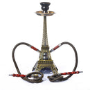 15" Eiffel Tower Glass Water Pipe Hookah / Narguile / Shisha (Double Tube Filter) - V-Station Store