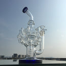 12" Deluxe Glass Dab Rigs [Octopus Style] | Water Bong Pipes - V-Station Store