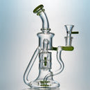9" Deluxe Glass Dab Rigs [2-Square Design] | Water Bong Pipes - V-Station Store