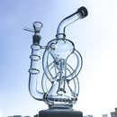Glass Dab Rigs, Water Pipes, Bongs 11" Deluxe Glass Dab Rigs [Recycler Bong] | Water Bong Pipes Glass