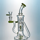 9" Deluxe Glass Dab Rigs [2-Square Design] | Water Bong Pipes - V-Station Store