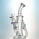 9" Deluxe Glass Dab Rigs [2-Square Design] | Water Bong Pipes - V-Station Store