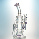 9" Deluxe Glass Dab Rigs [2-Square Design] | Water Bong Pipes - V-Station Store