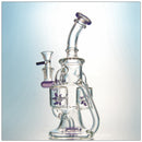 9" Deluxe Glass Dab Rigs [2-Square Design] | Water Bong Pipes - V-Station Store