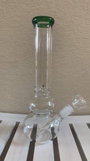 Glass Dab Rigs, Water Pipes, Bongs 11" Clear Double Glass Dab Rigs / Beaker Bong | Water Bong Pipes