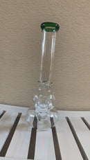 Glass Dab Rigs, Water Pipes, Bongs 11" Clear Double Glass Dab Rigs / Beaker Bong | Water Bong Pipes