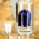 11" Glass Dab Rigs / Straight Bong With Perc. (Blue Deluxe) | Water Pipes - V-Station Store