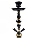 20" Tall Glass Water Pipe Hookah-Narguile-Shisha W/ Lights (Black Edition) - V-Station Store