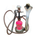 17" Deluxe Glass Water Pipe Hookah-Narguile-Shisha W/ Lights (Cobra/Skull Design) - V-Station Store