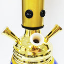 30" Large Glass Water Pipe Hookah-Narguile-Shisha W/ Lights (Golden Edition) - V-Station Store