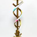 30" Large Glass Water Pipe Hookah-Narguile-Shisha W/ Lights (Golden Edition) - V-Station Store