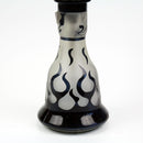 20" Tall Glass Dab Rigs (Narguile-Shisha) Black/White | Water Bong Pipes - V-Station Store