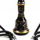 20" Tall Glass Water Pipe Hookah-Narguile-Shisha W/ Lights (Black Edition) - V-Station Store