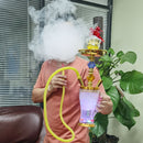 16" Golden Glass Water Pipe Hookah-Narguile-Shisha W/ Lights - V-Station Store