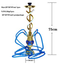 30" Large Glass Water Pipe Hookah-Narguile-Shisha W/ Lights (Golden Edition) - V-Station Store