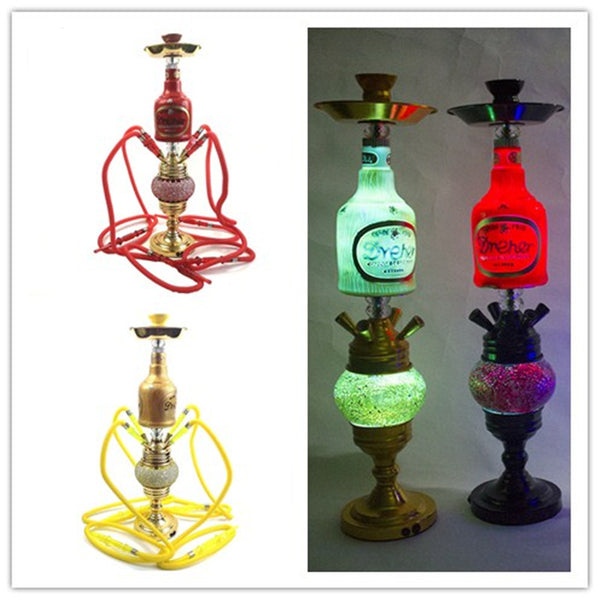 30" Large Glass Water Pipe Hookah-Narguile-Shisha W/ Lights (Deluxe Edition) - V-Station Store