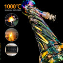 12″ Straight Glass Dab Rigs [Rainbow Style] | Water Bong Pipes - V-Station Store