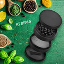 4-Layer Flower Herb Mill Grinder / Black