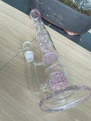 17″ Tall Straight Glass Dab Rigs | Water Bong Pipes - V-Station Store