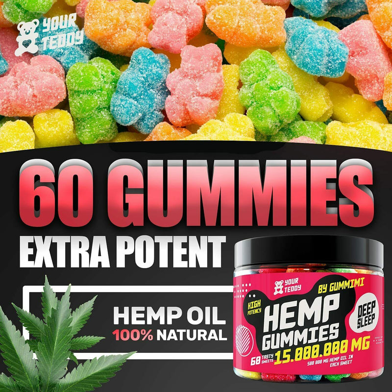 Hemp Gummies: High Potency | 15.000.000 MG | 60 Sweets / 500.000 MG Each
