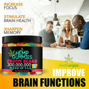 Premium Hemp Gummies: 90 Fresh Sweets | 300.000.000 | Made In USA