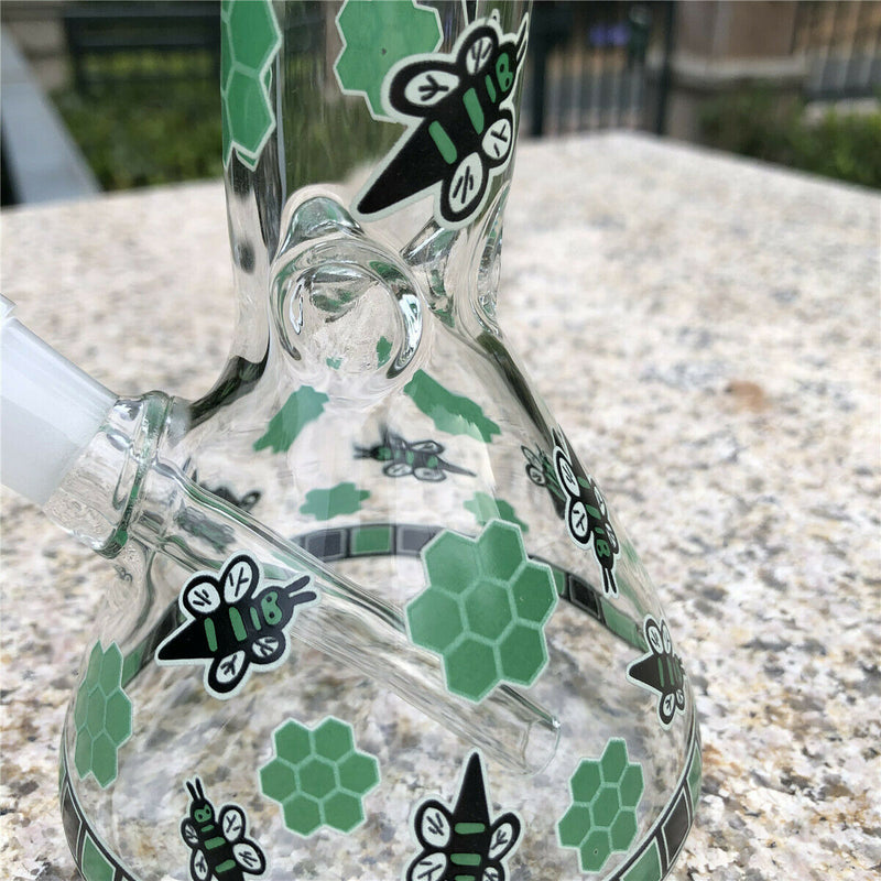 Glass Bong / Hookah | Bees Design That Glows In The Dark