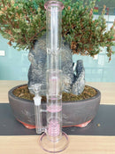 17″ Tall Straight Glass Dab Rigs | Water Bong Pipes - V-Station Store