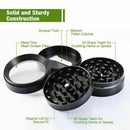 4-Layer Flower Herb Mill Grinder / Black