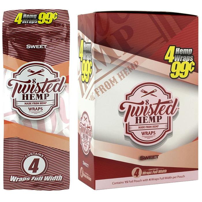 60-Wraps: Twisted Hemp Wraps | Sweet Flavor