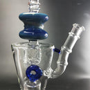 14″ Straight Glass Dab Rigs W/Color Edge Oil Rigs | Thick Water Bong Pipes - V-Station Store
