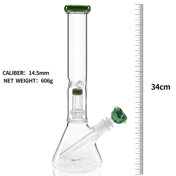 13″ Glass Dab Rigs / Beaker Bong With Perc. | Water Pipes - V-Station Store
