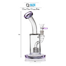9" Glass Dab Rigs [Purple] | Water Bong Pipes - V-Station Store