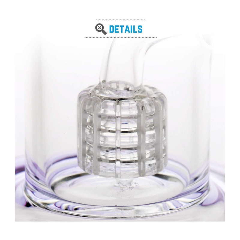 9" Glass Dab Rigs [Purple] | Water Bong Pipes - V-Station Store