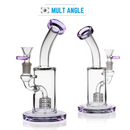 9" Glass Dab Rigs [Purple] | Water Bong Pipes - V-Station Store