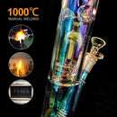 12″ Straight Glass Dab Rigs [Rainbow] | Water Bong Pipes - V-Station Store